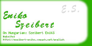 eniko szeibert business card